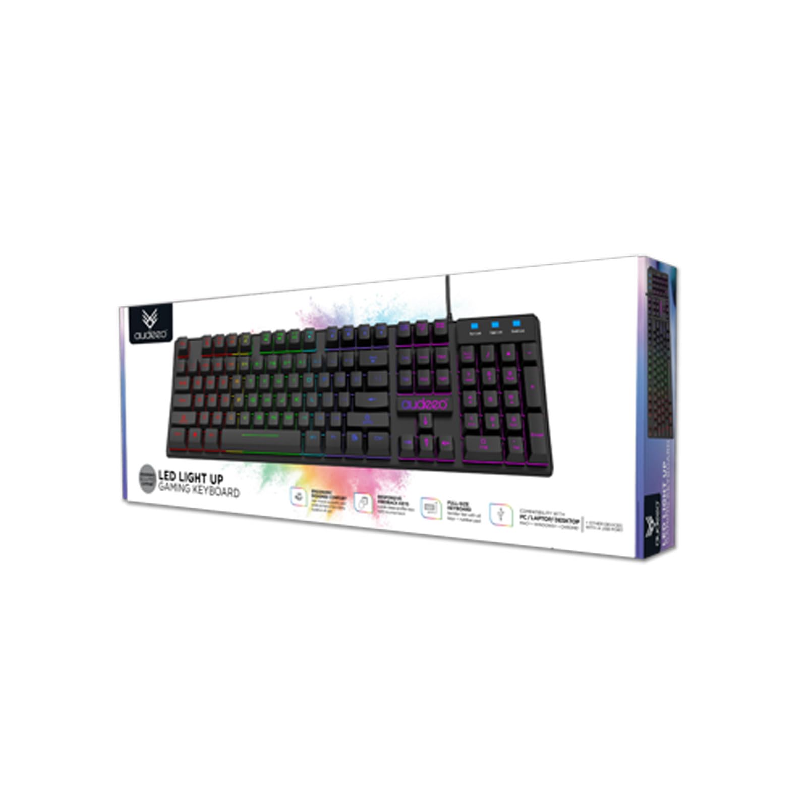 Tastiera Gaming GeneralKeys USB Illuminata – Layout Tedesco QWERTZ Con Tastierino Numerico, Cavo, 105 Tasti - 4