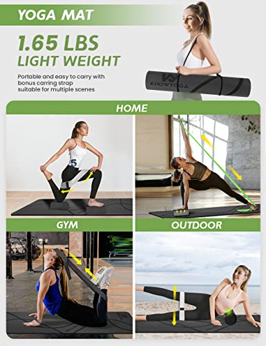 Yoga Starter Kit 12 In 1 - Yoga Set Include Yoga Mat, Foam Roller, 4 Resistance Bands, Yoga Blocks 2 Pack With Strap, 2 Peanut Massage Balls Set, Yoga Kit And Sets For Beginners, Women Men #TOP1