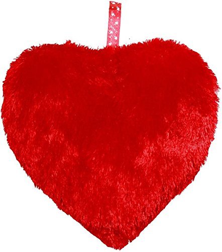 Satguru Pillow Red Rose Heart Soft Plush - 20 cm Single 1