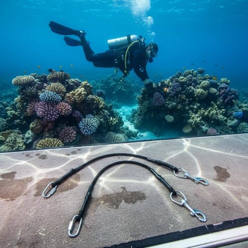 Correas para botellas de buceo evitan caídas de cilindros en el barco 3