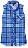 Derek Heart Girls' Big Sleeveless Button Down Top W/Pocket
