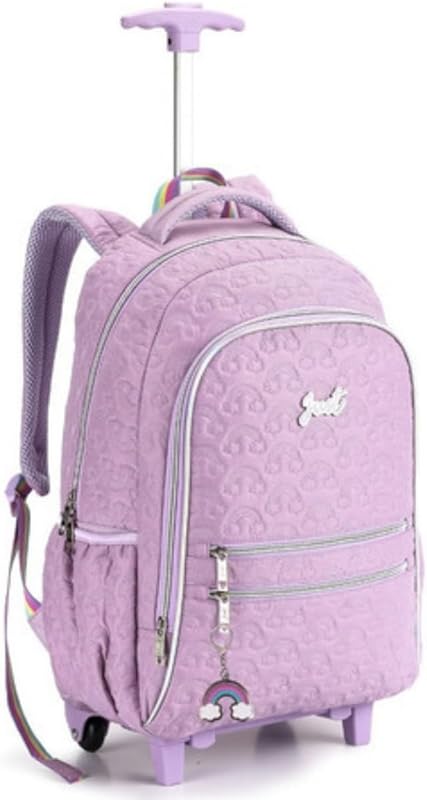 Mochila Escolar Juvenil Feminina Com Rodinhas E Costas 2em1 Arco Íris Matelassê (LILÁS) em oferta na Shopee Mochila Escolar Juvenil Feminina Com Rodinhas E Costas 2em1 Arco Íris Matelassê (LILÁS) em oferta na Shopee