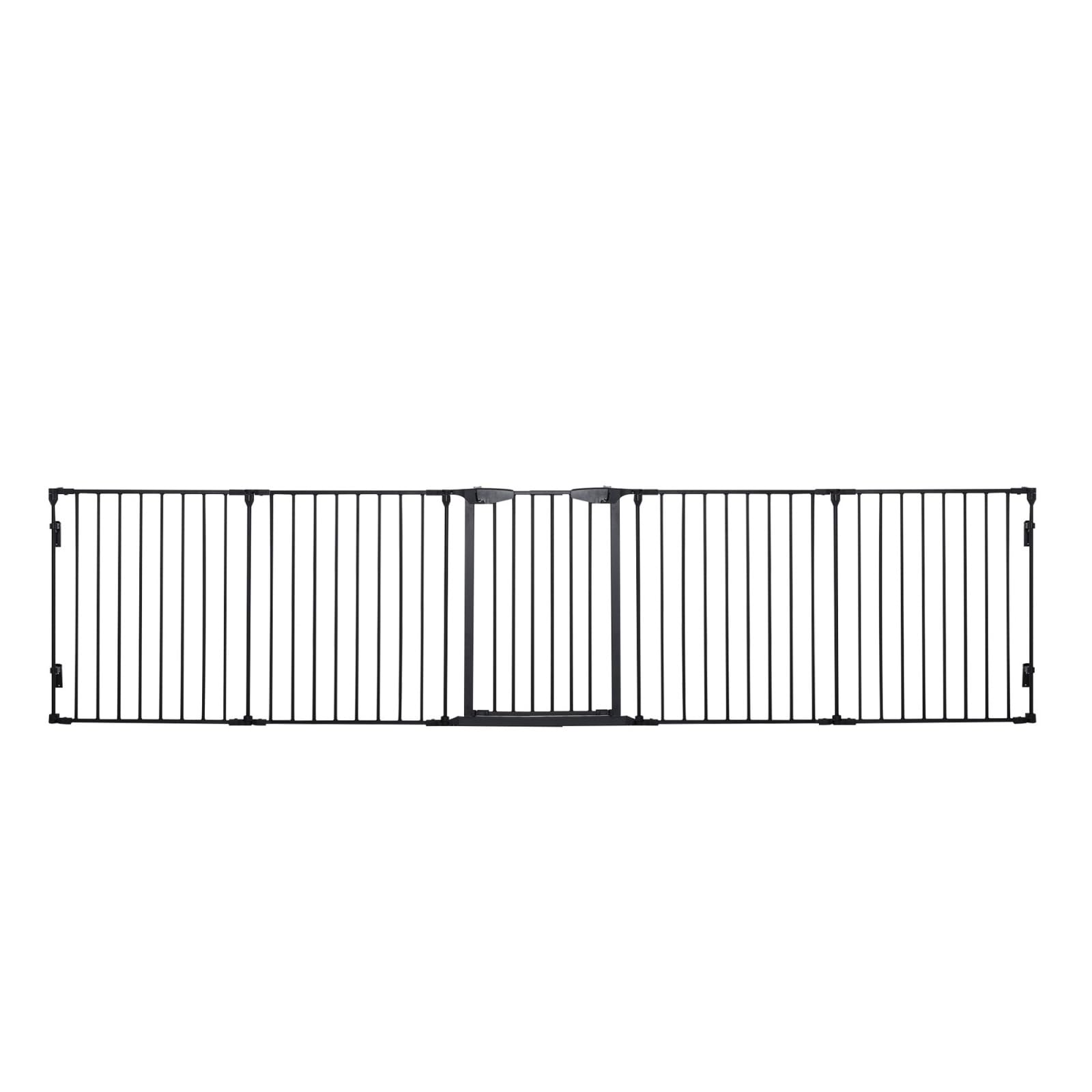 Security Barrier Dog Stair Safety Gates Easy Installtion(Black)