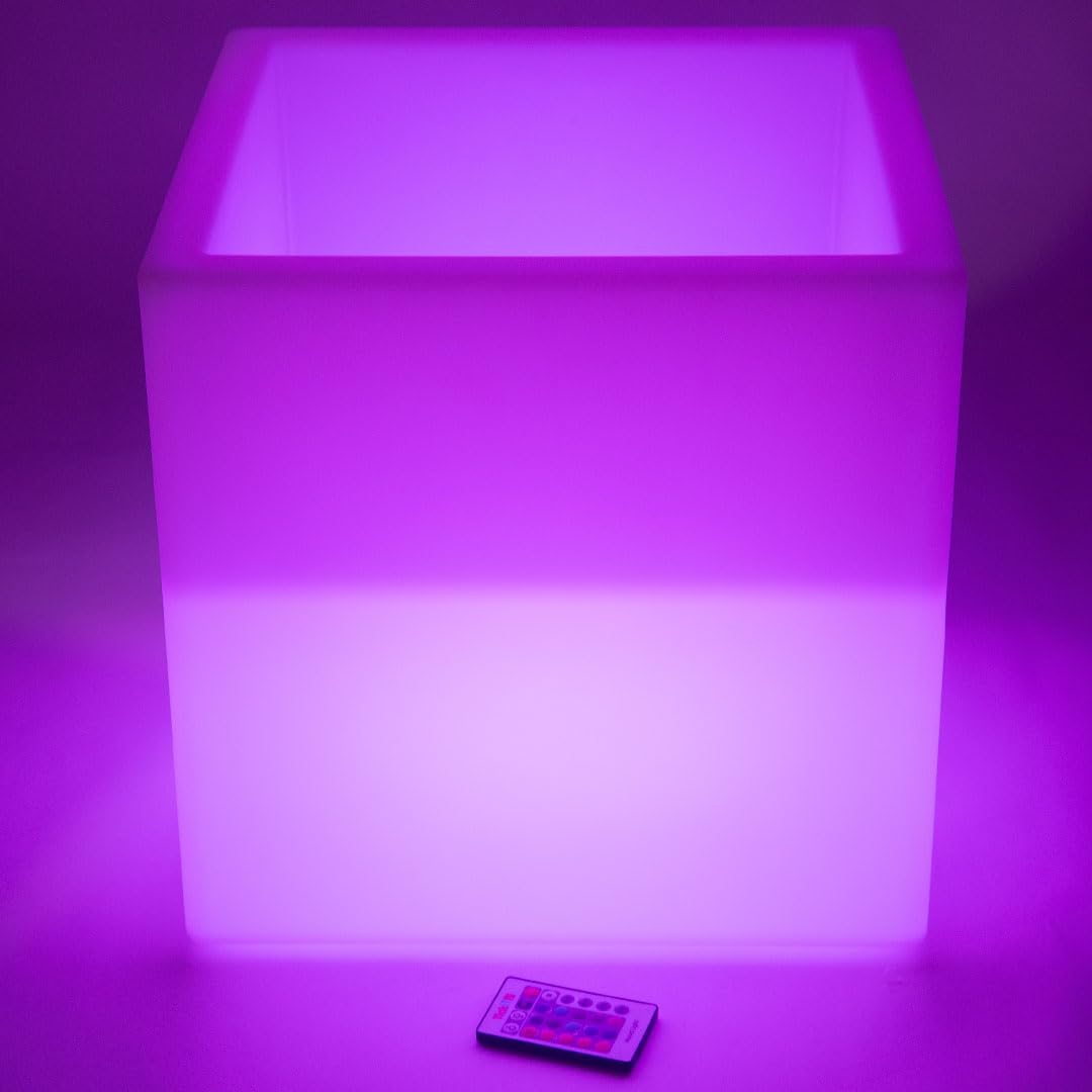 TickiT Sensory Mood Play Cube, LED Colour-Changing Sensory Light Table, Messy Play Table, Sensory Room Equipment, Toys for Autism