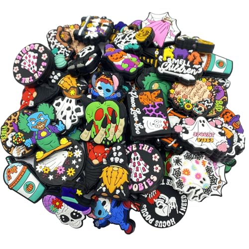 Silicone Focal Beads Bulk - 54pcs Halloween Focal Beads for Pens Keychains & Bracelets