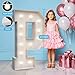 4FT Marquee Light Up Letters P,Party Decoration Large Marquee Light Up Letters with Weighted Water Bag,Pre-cut Foam Board Set Can Be Used for Birthdays,Weddings,Baby Anniversaries