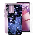 (Compatible): para Motorola Moto G2 (6.56 pulgadas). La funda del teléfono viene con un protector de pantalla de vidrio templado y cada botón y recorte encaja perfectamente con su teléfono inteligente.