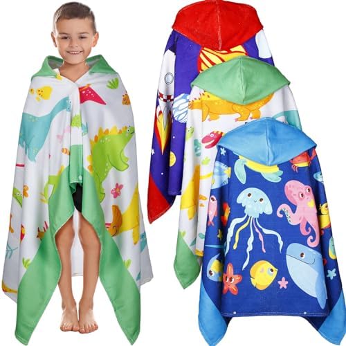 Amazon.com: VitalCozy 2 Pcs Large Kids Hooded Towels 30 x 50 Kids Bath ...