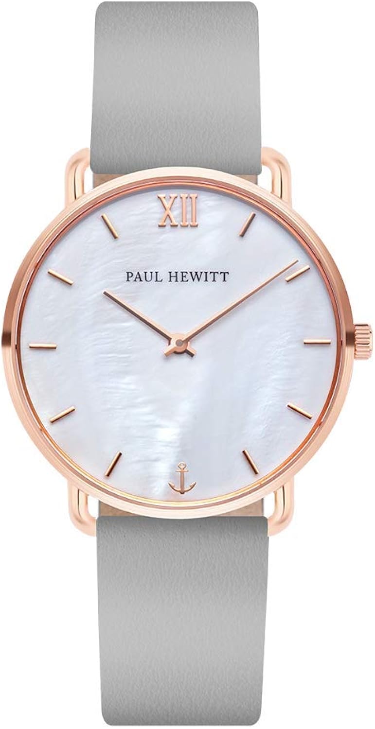 Miss Ocean Pearl - Orologio da donna (oro rosa) con cinturino in pelle, cinturino in acciaio inox, quadrante in madreperla Miss Ocean Pearl - Orologio da donna (oro rosa) con cinturino in pelle, cinturino in acciaio inox, quadrante in madreperla