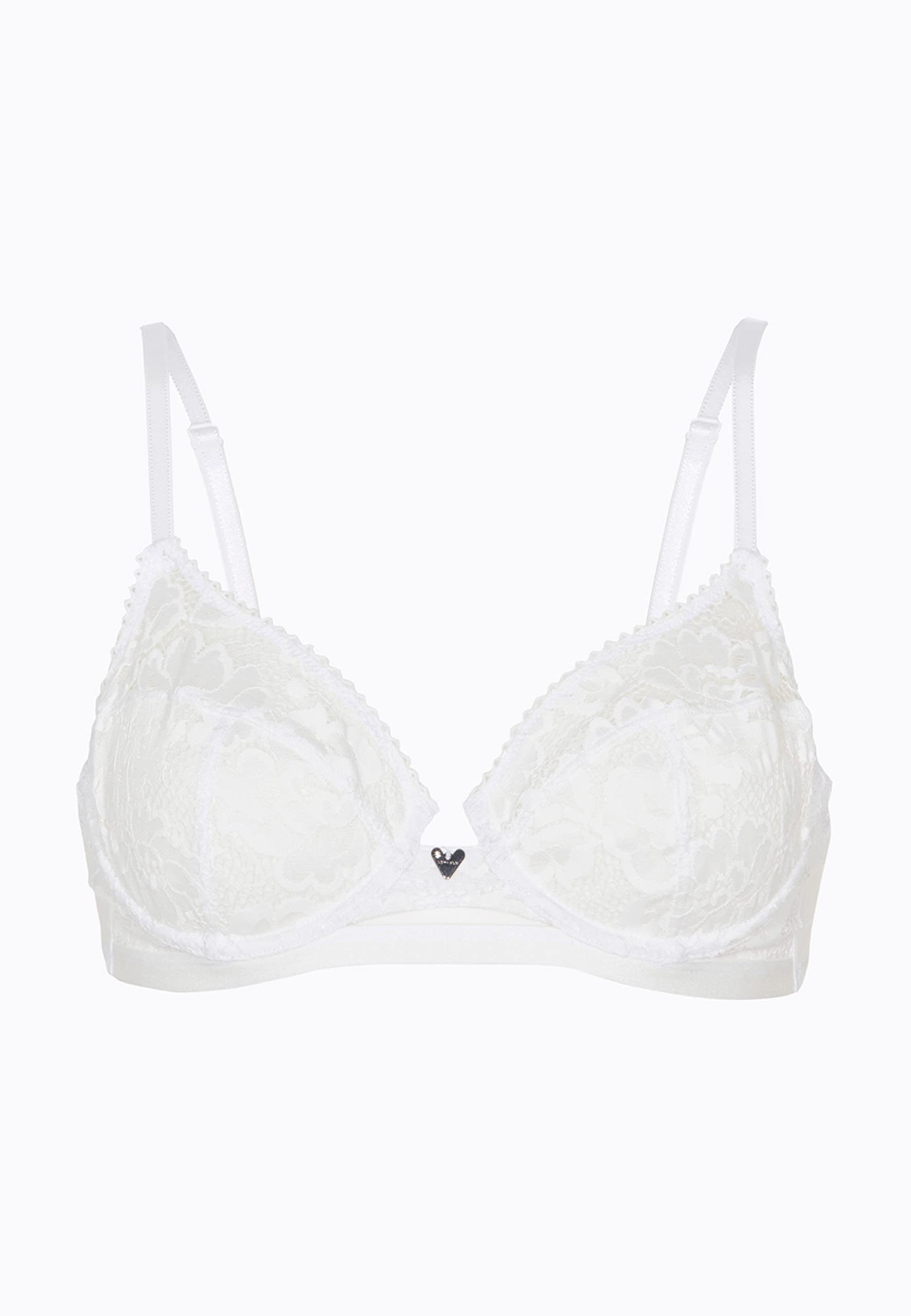 Lovable Reggiseno con Ferretto in Pizzo Riciclato e Tulle | Coppe Taglio a 3, Alto Sostegno ed Eleganza | Anniversary Lace Donna