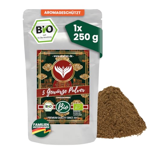 Azafran BIO 5 Gewürze Pulver, Fünf Gewürze, chinesische Gewürzmischung 250g