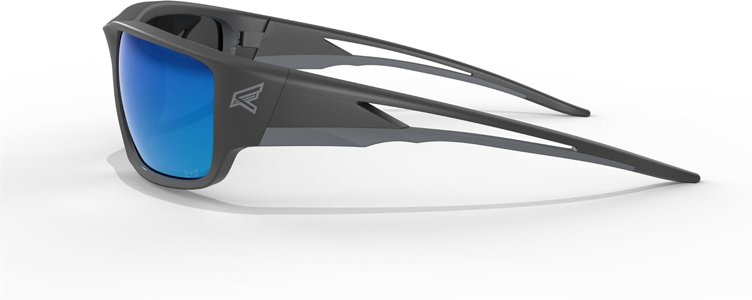 EDGE Kazbek Wrap-Around Safety Glasses, Anti-Scratch, Non-Slip, UV 400, Military Grade, ANSI/ISEA & MCEPS Compliant