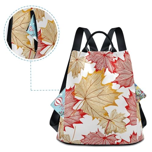 Sac à dos multi-poches feuilles d'érable pour ne plus jamais manquer de place
