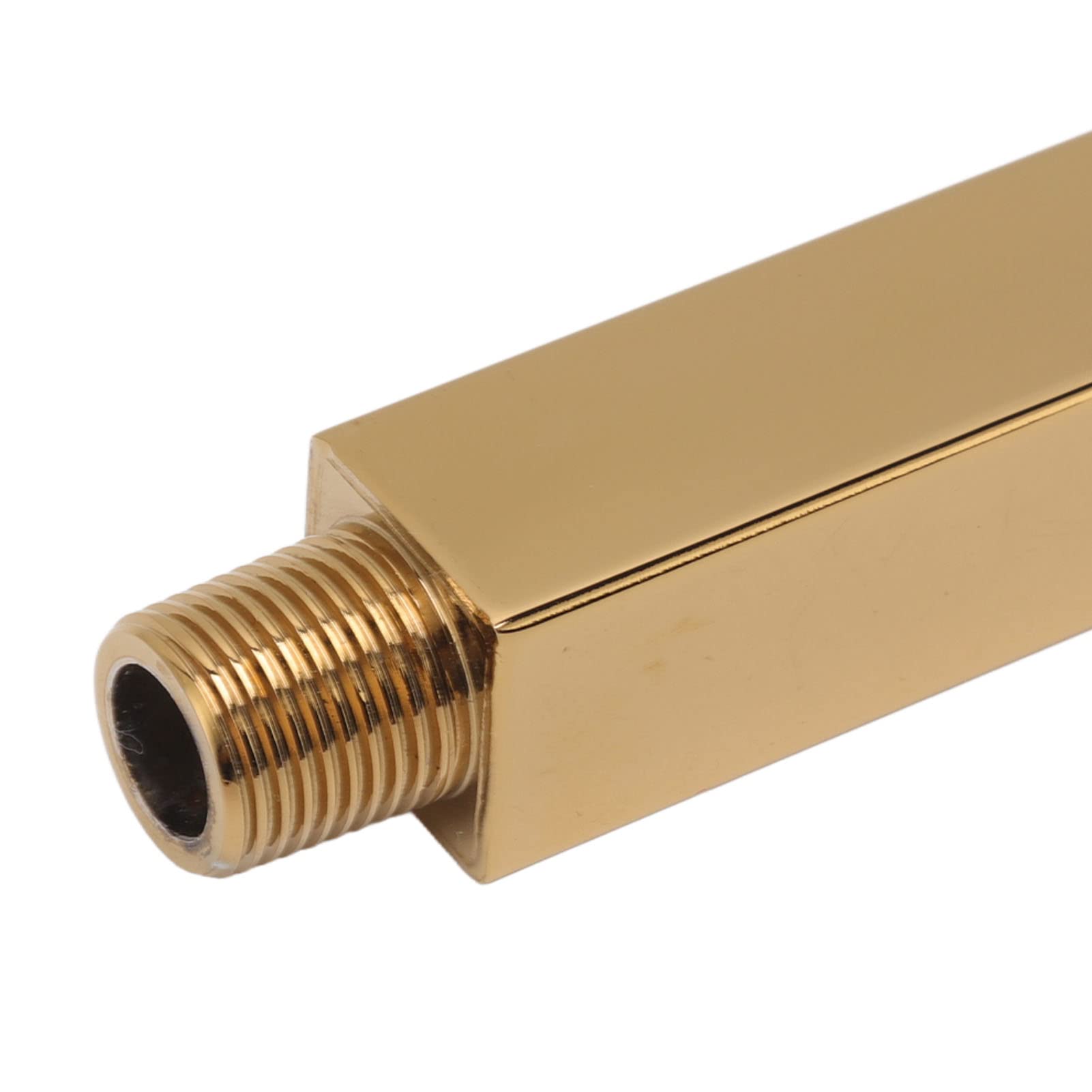 YWBL-WH Brazo de Ducha Extensor Acero Inoxidable 360° Ajustable con Cabezal de Ducha Montado en Pared para Baño Moderno