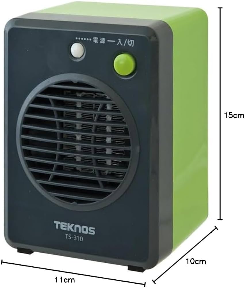 Amazon | TEKNOS ミニセラミックファンヒーター 300W グリーン TS-311 Amazon | TEKNOS ミニセラミックファンヒーター 300W グリーン TS-311