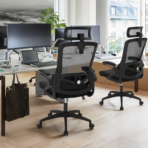 ALPHA HOME Bürostuhl Ergonomisch Schreibtischstuhl, Ergonomischer Computerstuhl Chefsessel mit...