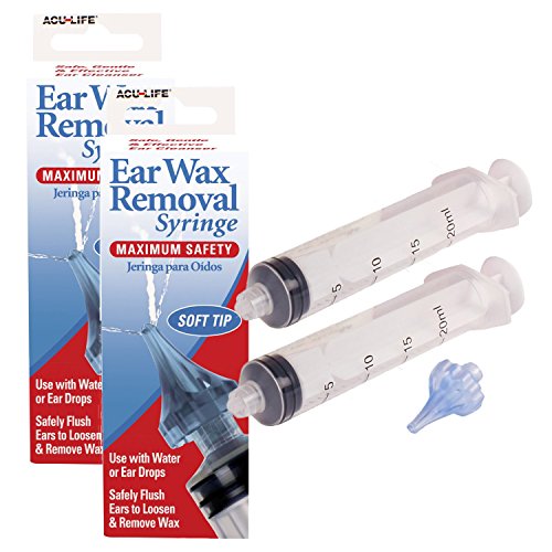 2 X AcuLife Ohrenschmalz Entfernungs Spritze