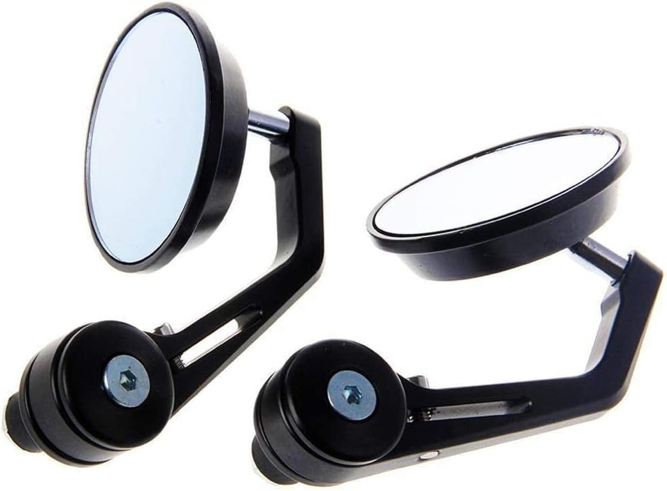 SGTB Handle Grip End Round Side rear Mirror for Enfield Bullet Classic Standard Thunderbird Electra 350 500 Continental GT Interceptor 650 Set of 2