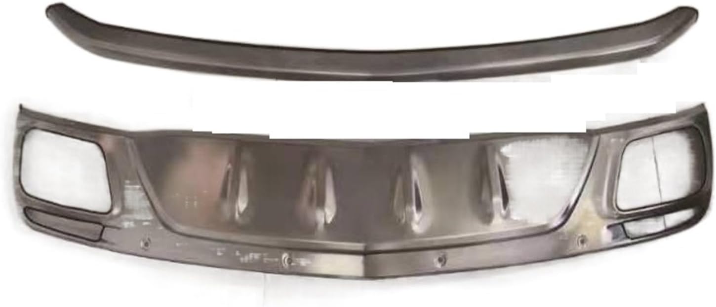 NanDeZ Car-Styling Stainless Steel Compatible for Cadillac XT5 2019 2020 Metal Front + Rear Bumper Bottom Guard Protector Accessories (Color : 2PCS A)