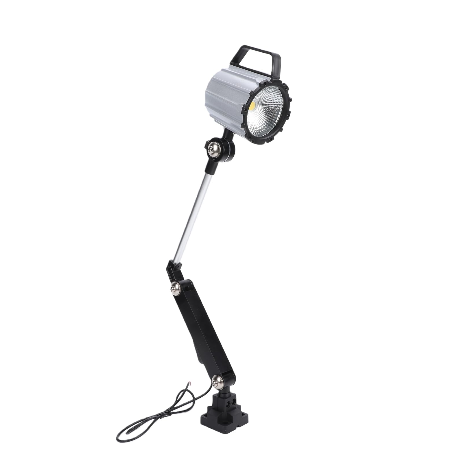 Fafeicy Luz de Torno de Madera 24W LED Articulado Luz de Máquina de Cabeza Ajustable de 360° para Tornos CNC Fresadoras Amoladoras 24V