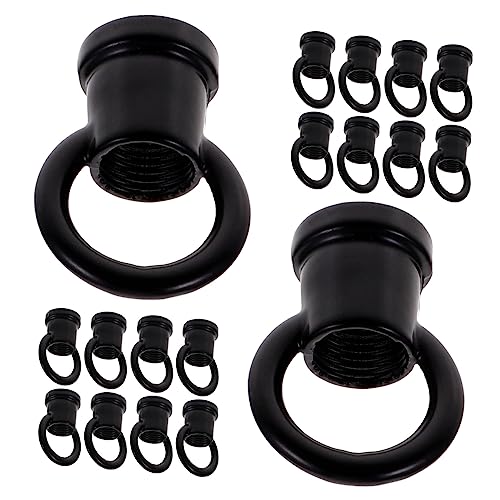 NUOBESTY 20 pièces Lot Crochets Plafond Résistants Anneau pour Suspension Luminaires Lourds Fixation pour Lampes LED Lustres et Lampadaires Accessoires pour Intérieur