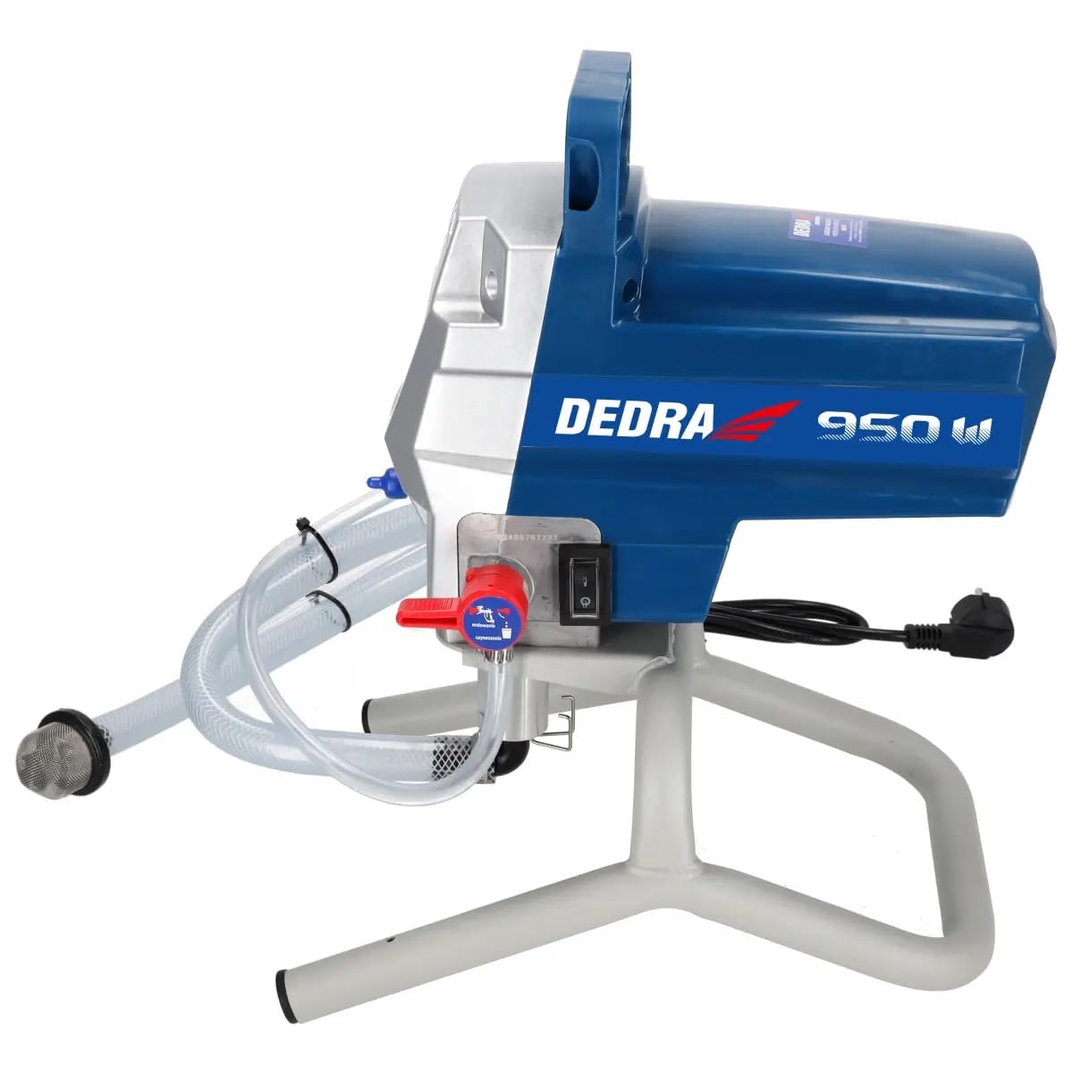 Dedra - Pulverizador hidrodinámico (950 W, alargador, 2 l/min, Manguera de 15 m, Pistola pulverizadora con Boquilla 517, Dedra con Pistola rociadora y Boquilla, 227 Bares