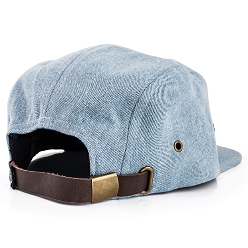 Image of Blackskies 5-Panel Cap with Floral Pattern Unisex Baseball Cap