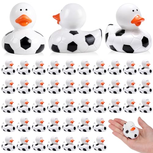 Deekin 24 Pcs Soccer Rubber Ducks