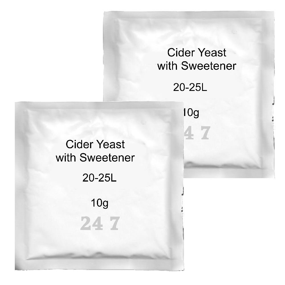 Sweet Cider Yeast with sweetener 8g 20-25L for Homebrew for Cider Perry Scrumpy