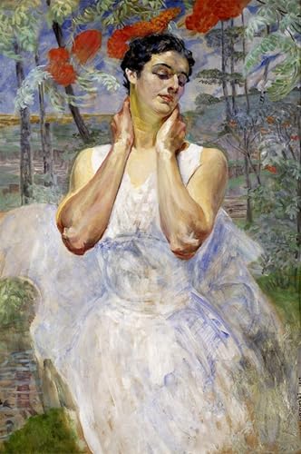Affiche Artistique Portrait de femme Jacek Malczewski Toile Salon 60x90