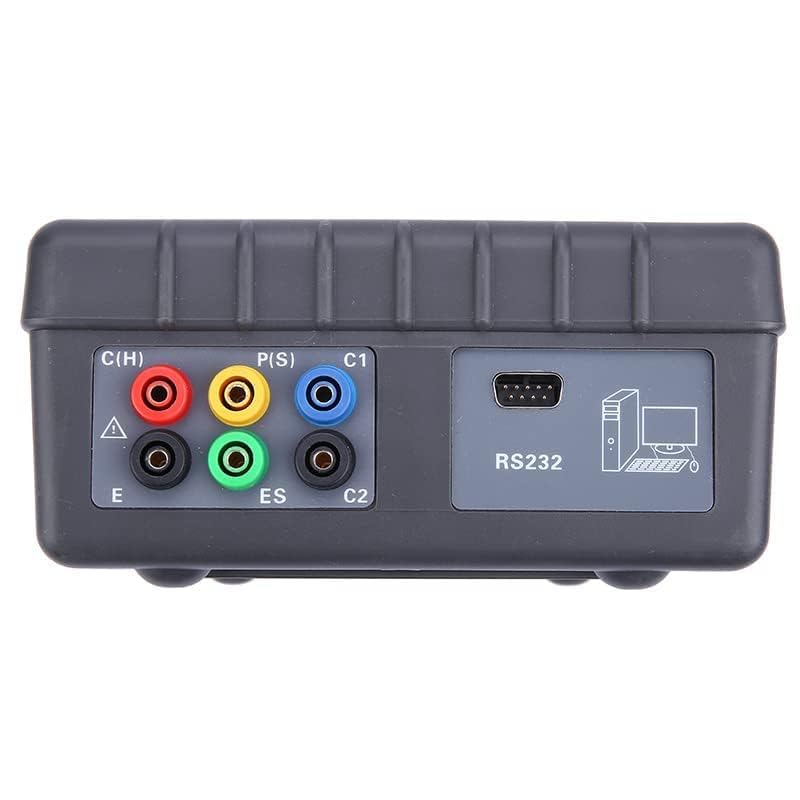 Double Clamp Ground Earth Resistance Tester Soil Resistivity Detector with Alarm Indication 2/3/4-wire Method Range 30.00kΩ 3000Ω 9000kΩm