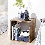 Modernes freistehendes Regal aus massivem Holz - Individuell einsetzbar - Stapel- und Kombinierbar