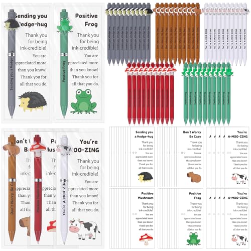 Stylo à bille original lot de 50 : cadeau de remerciement pour Noël et collègues