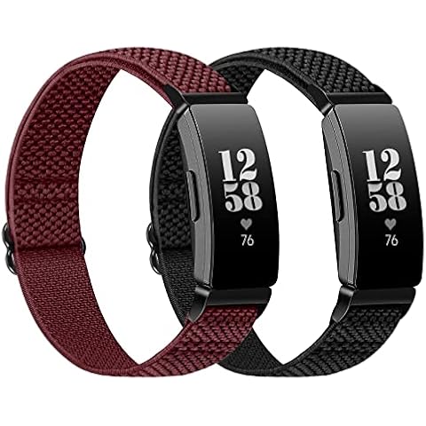 XFYELE Elastic Nylon Band Compatible with Fitbit Inspire 3/Inspire 2/ Inspire/Inspire HR/Inspire Ace 2/ Inspire Ace 3，Adjustable Stretch Breathable Nylon Sport Loop Replacement Strap for Women Men Cover