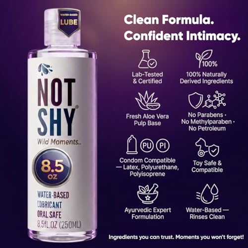 Image of Not Shy Original Water-Based Silky Body Gel -Aloe Vera Pulp Formula 8.5floz