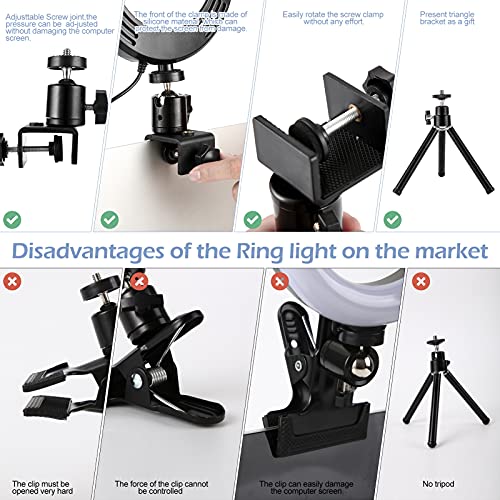 Luce ad Anello Selfie,6 LED Ring Light con