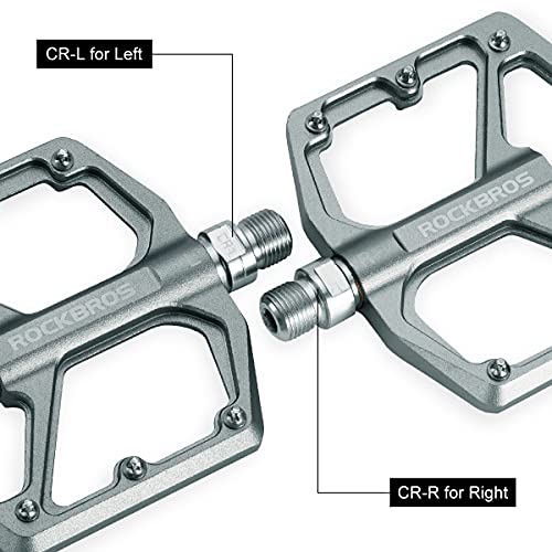 Rockbros K203-TI Mountain Bike Pedals Mtb Pedals Bicycle Flat Pedals Aluminum 9/16 Inch Sealed Bearing Lightweight Platform thumb #4