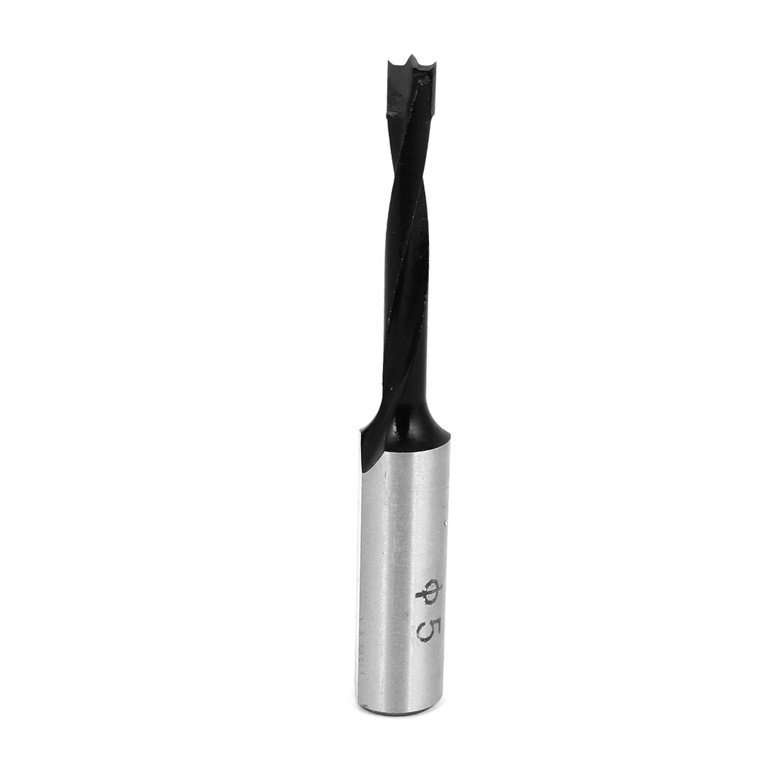 Aexit Carpentry Straight Drill Bits Shank Brad Point Drill Bit Cutting Tool 5mm Brad-Point Drill Bits x 70mm