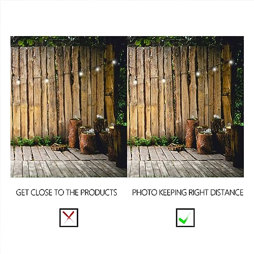 YongFoto 3x2m Vinile Fondale Foto Parete in legno