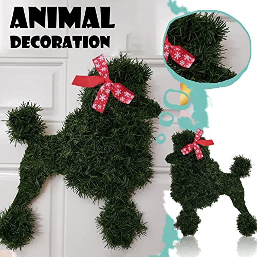 2022 Christmas Wreath Decorations Front Door,Handmade Doberman Pinscher Wreath Dog Puppy Xmas Decor Garlands Indoor / Outdoor Head For Decorations For Bedroom,Decorations For Living Room #TOP1