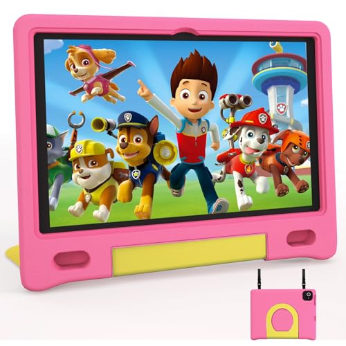 Image of JREN Tablet for Kids｜10 Inch 64GB Android 14｜Octa-core｜64GB｜WiFi ｜Bluetooth｜Parental Control｜Kids Content｜Children Tabletas Rose