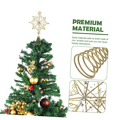 Estrella de árbol de Navidad anticaídas con base cónica de hierro rígido 3