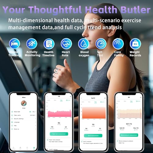 Image of Smart Ring for Women Men - Activity Tracker Ring with Heart Rate, SpO2, Blood Pressure, Sleep Monitoring, Step & Calorie Counter, 5ATM Waterproof, No Subscription Fee (Silver, 10)