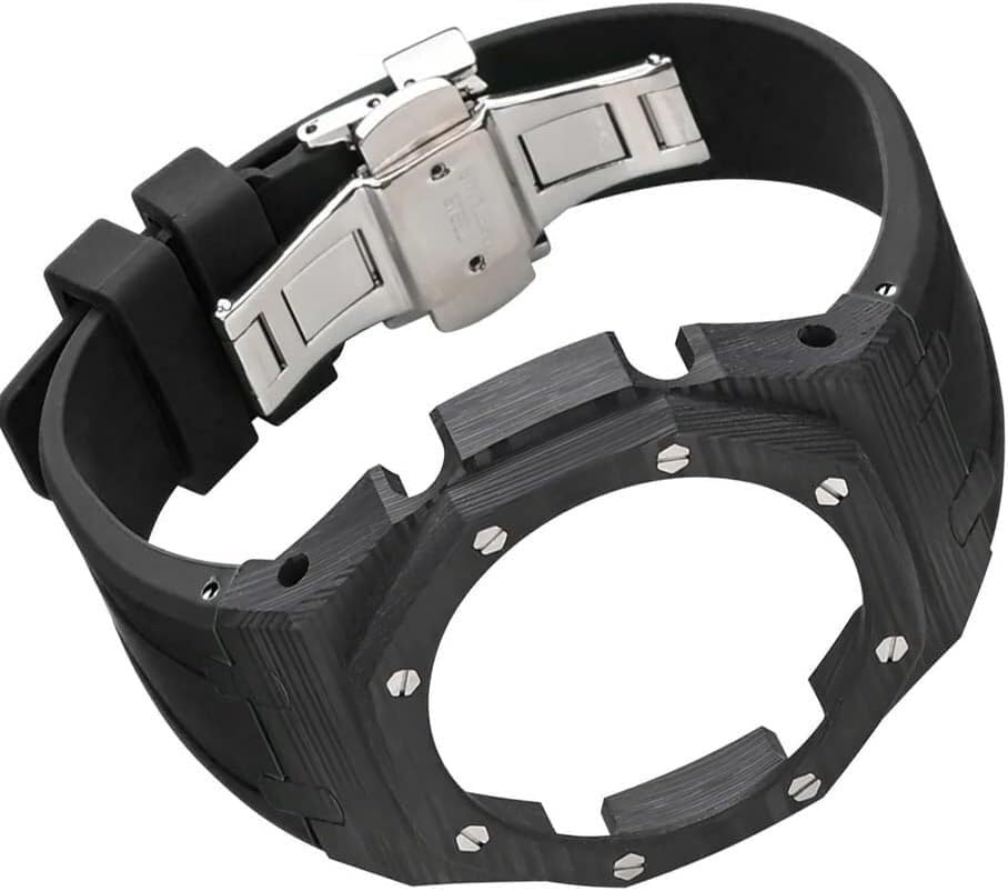 Boîtier carbone GA2100 et bracelet caoutchouc style urbain chic