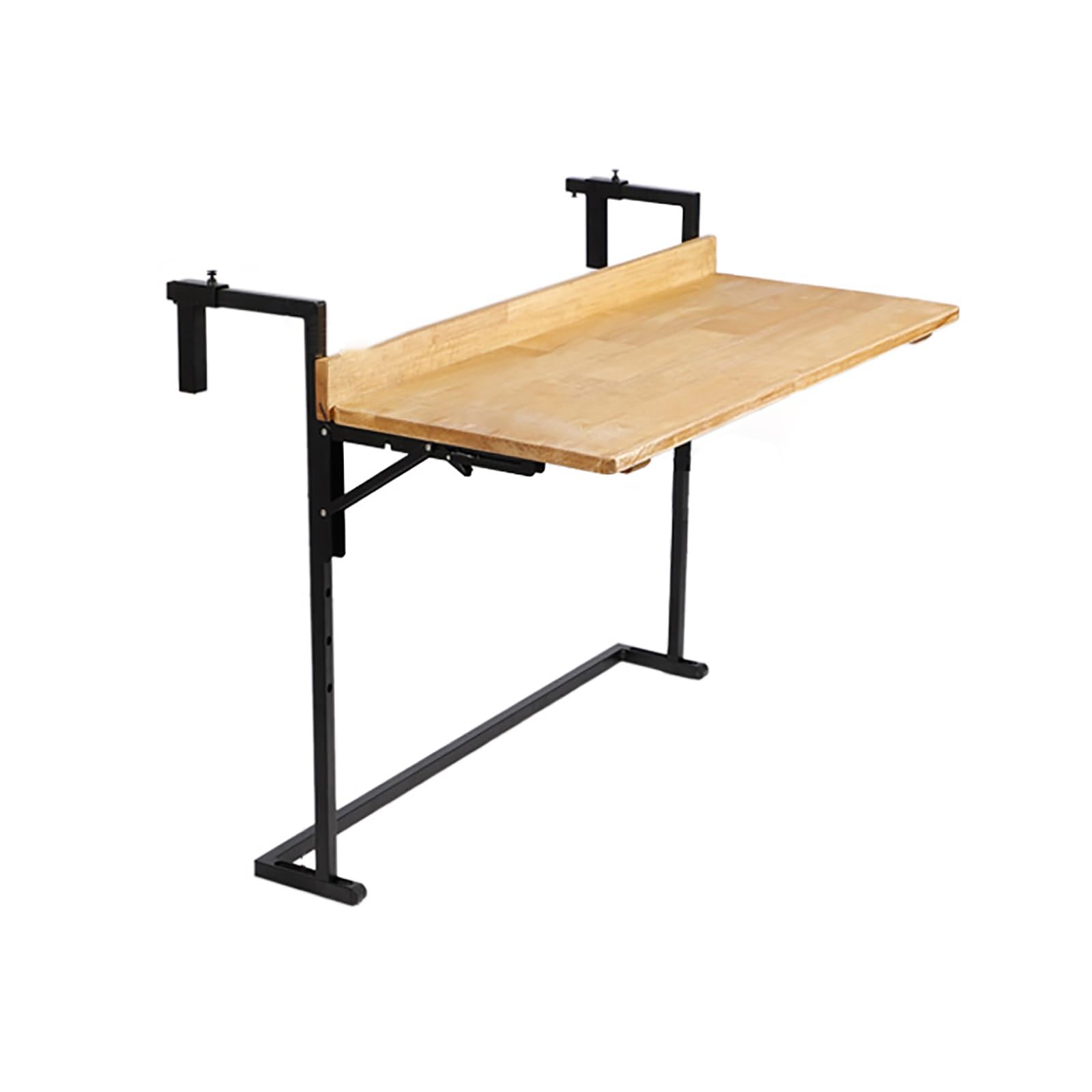 Table de balustrade de balcon pliable et suspendue à hauteur réglable