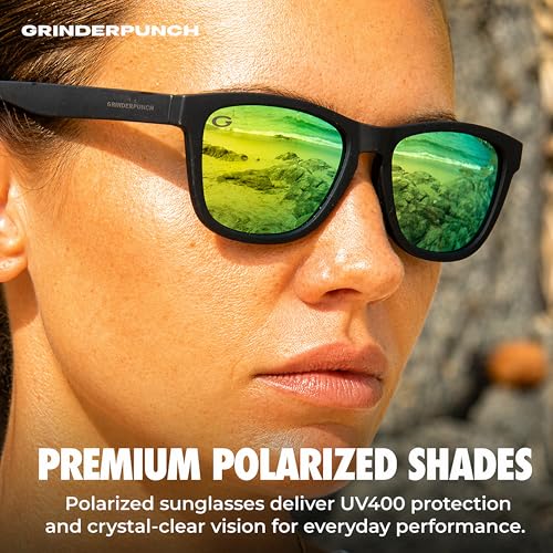 Image of grinderPUNCH Womens Polarized Sunglasses UV400 Protection Classic Retro Driving Sun Glasses Trendy Fashion Shades