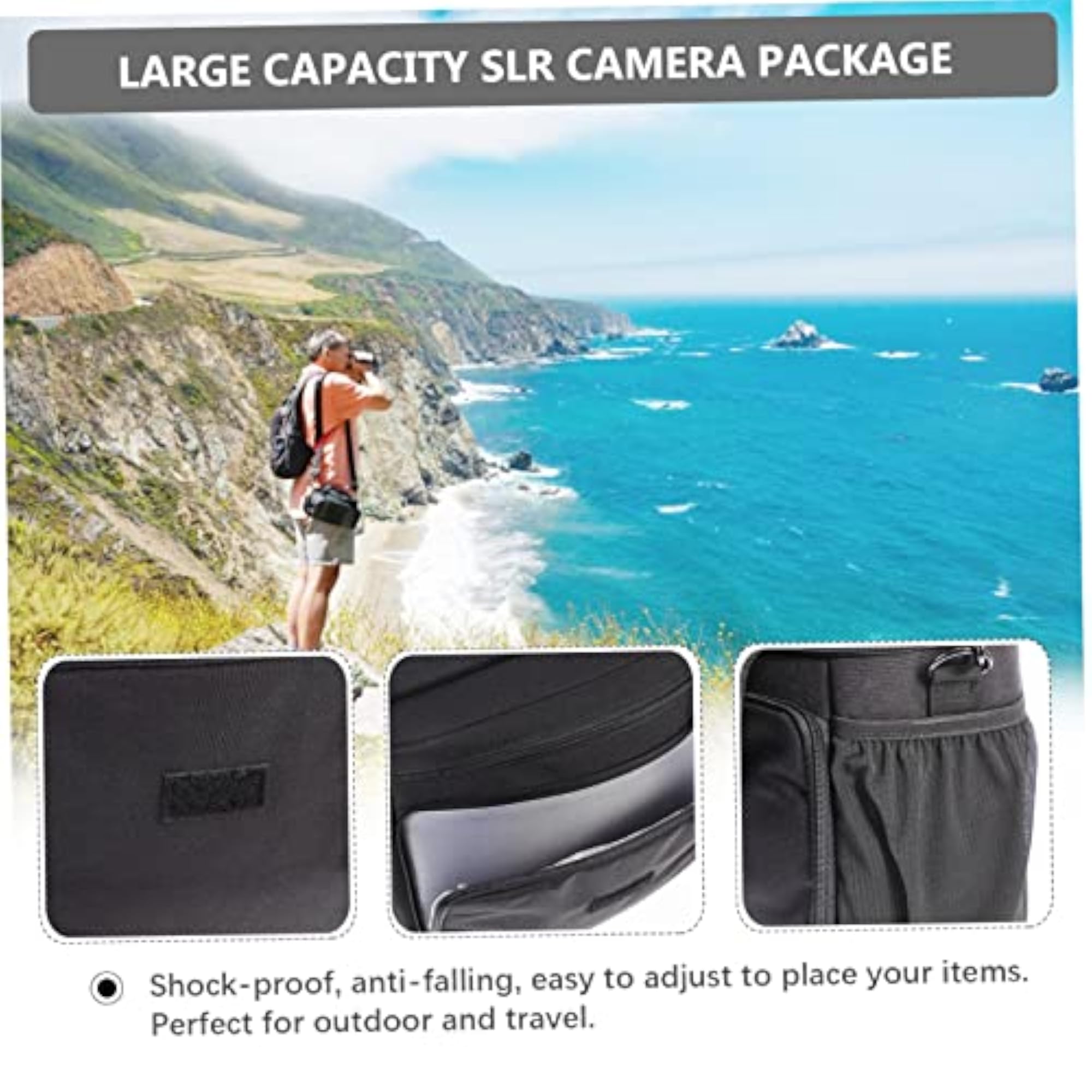 Large Portable Travel Camera Bag