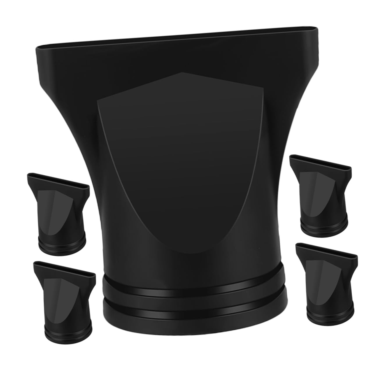 NOLITOY Hair Dryer Accessory Kit 5pcs Universal Diffuser Nozzle Focused Airflow for Styling