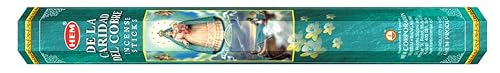 De La Caridad De Cobre - Caja de 6 20 tubos de palo, 120 varillas en total, Incienso HEM