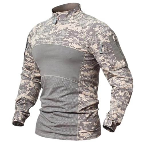 Chemise de combat tactique homme Multicam en coton pour uniforme militaire